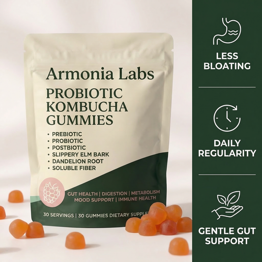 Armonia Labs™ 6-in-1 Probiotic Kombucha Gummies