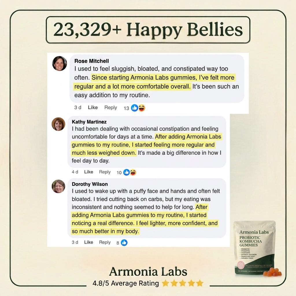 Armonia Labs™ 6-in-1 Probiotic Kombucha Gummies